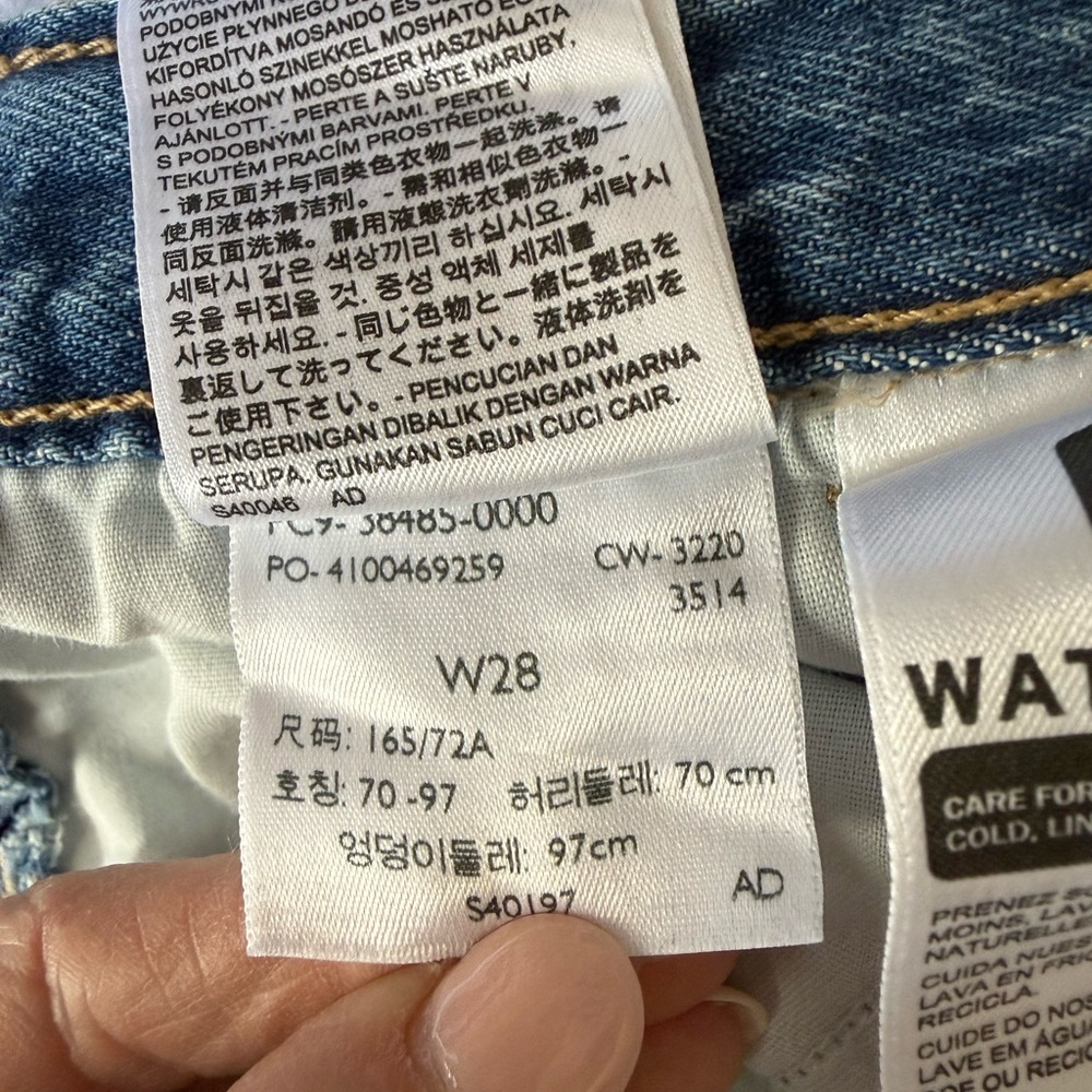 Levi's Light Blue Denim Overalls Size 28 - Picture 10 of 11